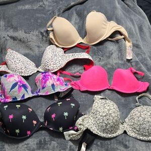 Victoria's Secret Bra Collection - Pink, Red, Black, Cream